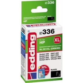 edding printera kasetne EDD-336 melna, saderīga ar HP 301XL CH563EE