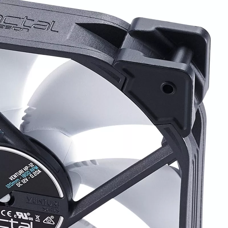 Fractal Design Venturi HP-12 PWM 120 mm korpusa ventilators – melns
