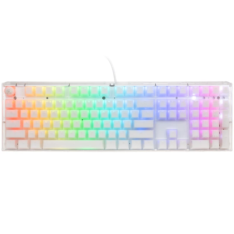 Ducky One 3 RGB tastatūra Gaming USB QWERTY US English balta