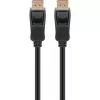 DisplayPort 2.1 kabelis, sertificēts, 16K @ 60Hz, 80 Gbit/s (melns, 1 metrs, VESA sertifikācija)