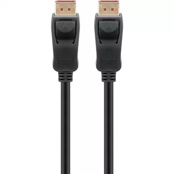 DisplayPort 2.1 kabelis, sertificēts, 16K @ 60Hz, 80 Gbit/s (melns, 1 metrs, VESA sertifikācija)