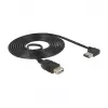 USB kabelis DeLOCK 2m USB 2.0-A uz USB 2.0-A melns