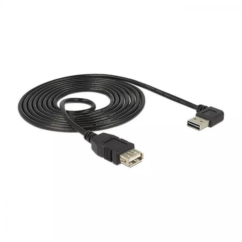 USB kabelis DeLOCK 2m USB 2.0-A uz USB 2.0-A melns
