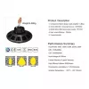 Synergy 21 LED piekaramais punktveida gaismeklis UFO 200W rūpniecībai/noliktavām auksti balts 120