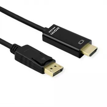 ROLINE DisplayPort uz HDMI kabelis 2 m Melns 11.04.5996-10