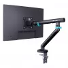 Monitora stiprinājums DIGITUS Single dizains līdz 35 collu ekrāniem, skava, 10 kg, VESA 75x75–100x100, slīpums -45–90°