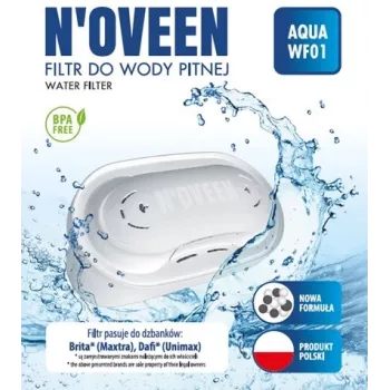 NOVEEN AQUA WF01 maināmais membrānas filtrs, saderīgs ar BRITA MAXTRA un DAFI UMINAX