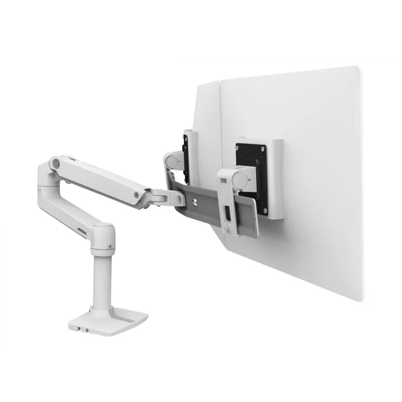 Galda stiprinājums Ergotron LX Series Dual Direct Arm 63.5 cm (25 collas) Balts
