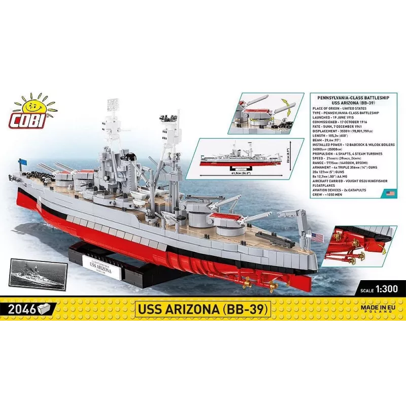 Bloki USS Arizona BB-39 2046 bloki