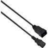 Strāvas pagarinātāja kabelis helos 262667 IEC 60320 C13 uz C20 250 V 1 m