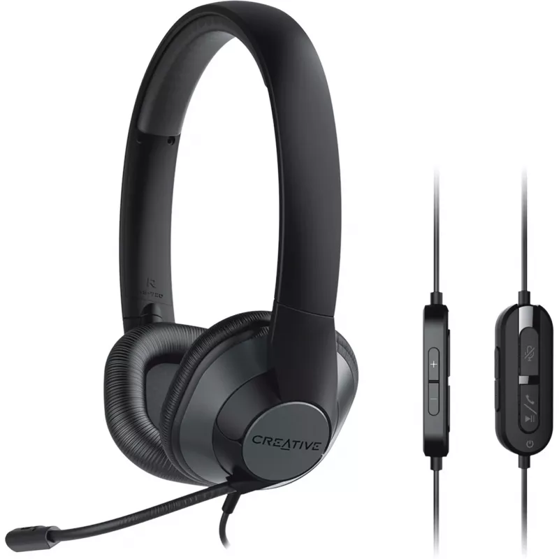 Creative 51EF0960AA000 HS-720 V2 on-ear austiņas melns sudrabs