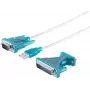USB 2.0 RS232 pārveidotājs ShiverPeaks 75605 – 1,5 m kabelis, USB-uz-sērijas adapteris