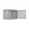 19 inch 9U 600x450 pelēks sienas montāžas skapis, perforēts