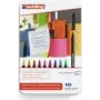 Flomasteru komplekts Edding 1200 colourpen smalka rakstīšana Melns Zils Brūns Zaļš Oranžs Rozā Purpursarkans Sarkans Dzeltens 10 gab.