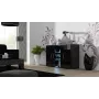 Sānu bufete Cama SOHO S7 120 cm, melns spīdums