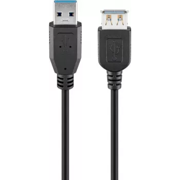 Goobay USB pagarinātāja kabelis USB 3.0 m melns - USB-3.0 spraudnis A tips > USB-3 (74149)