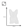 Neona gaisma MANTA Manta SNL66WH French Bulldog balta — dekoratīva LED neona izkārtne franču buldoga formā