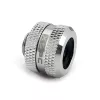 XSPC savienotājs G1/4 uz 14 mm cietajai caurulei, hromēts - 8 gab.