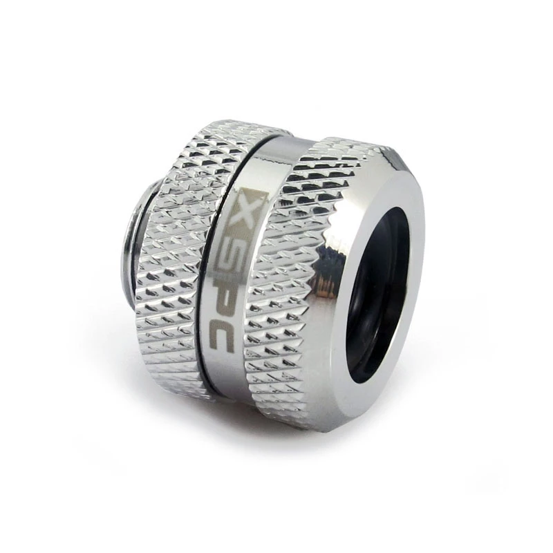 XSPC savienotājs G1/4 uz 14 mm cietajai caurulei, hromēts - 8 gab.