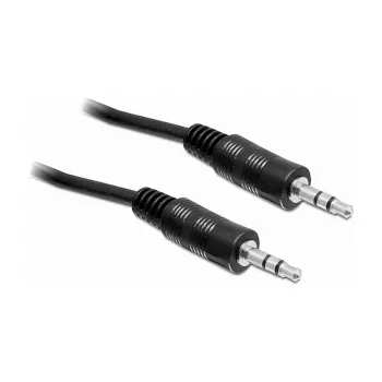 Audio kabelis DeLOCK 84438 5m 3.5mm vīrišķais–vīrišķais Melns