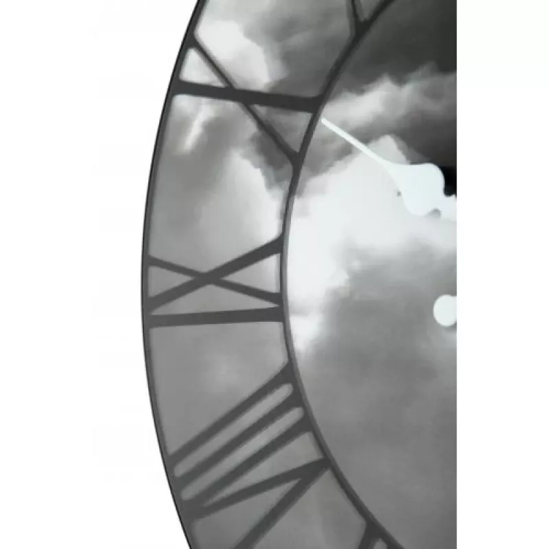 NeXtime klok 3037 Clouds, Ø39 cm, Sienas, Melns