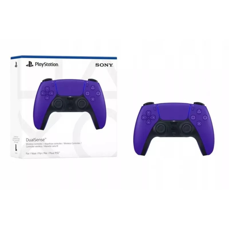 Spēles kontrolieris Sony DualSense bezvadu kontrolieris priekš PlayStation 5 — violeta, haptiskā atgriezeniskā saite, adaptīvie trigeri, iebūvēts skaļrunis, litija jonu baterija