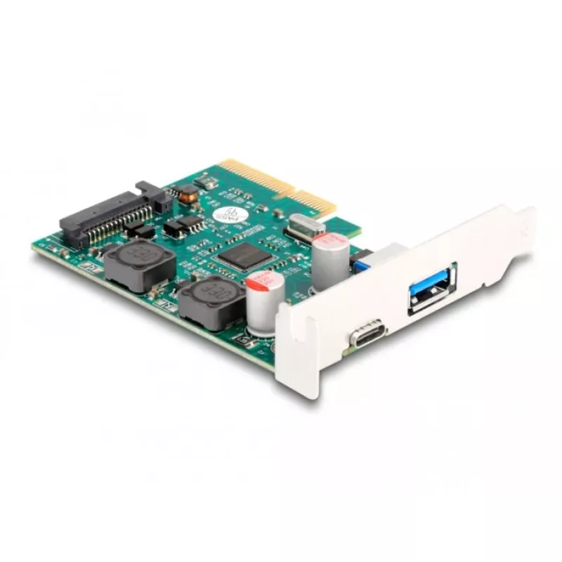 DeLOCK PCI Express x4 karte 1 x USB Type-C 1 x USB Type-A 10 Gbps