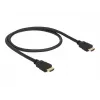 DeLOCK - Video-/Audio-/Tīkla kabelis - HDMI - 28 AWG - HDMI, 19-pin (vītne) - HDMI, 19-pin (vītne) - 50cm - Melns (84751)