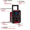 Portatīvais radio EINHELL TE-CR 18 Li DAB+ FM Bluetooth USB, darbināms ar baterijām (saderīgs ar TE-CR 18 Li)