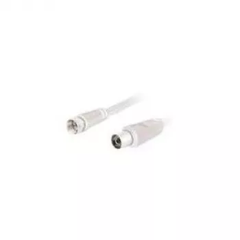 Wentronic Goobay SAT/antenas pieslēguma kabelis, balts, 2,5 m - F-spraudnis IEC/koaksiālā ligzda (11830)