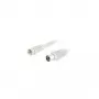 Wentronic Goobay SAT/antenas pieslēguma kabelis, balts, 2,5 m - F-spraudnis IEC/koaksiālā ligzda (11830)