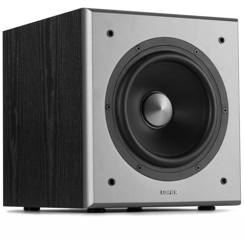 Aktīvais zemfrekvences skaļrunis Edifier T5, stereo RCA ieeja/izeja, melns, 70 W (nedaudz bojāts iepakojums)