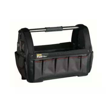 Instrumentu kaste STANLEY 1-93-951, plastmasa, eņģēts vāks, rokturi, 480×250×330 mm, melna