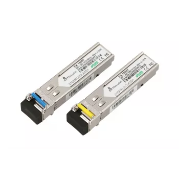 Extralink SFP WDM modulis 1.25G, 1.25Gbps, 1310/1550nm, vienmoda, 20km, LC, DOM, pāris, paredzēts HP/Aruba