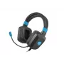 Vadu spēļu austiņas Fury NFU-1584 ar mikrofona strēli, apļveida, 98 dB, 15–25000 Hz, 2 m kabelis, USB un 3,5 mm, zila