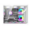Datora korpuss DarkFlash B275 PRO (balts) ar 6 ventilatoriem