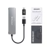 GRAUGEAR G-HUB2A2C-AC interfeisa centrmezgls USB 3.2 Gen 1 (3.1 Gen 1) Type-A + Type-C 5000 Mbit/s Sudrabs