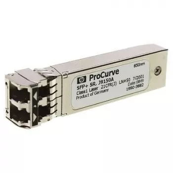 Tīkla raiduztvērēja modulis HP Enterprise 10-GbE SFP SR 850 nm īsa attāluma optiskajai šķiedrai