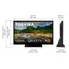 Televizors Toshiba 24WV3F63DG 24 collu LED displejs HD izšķirtspēja