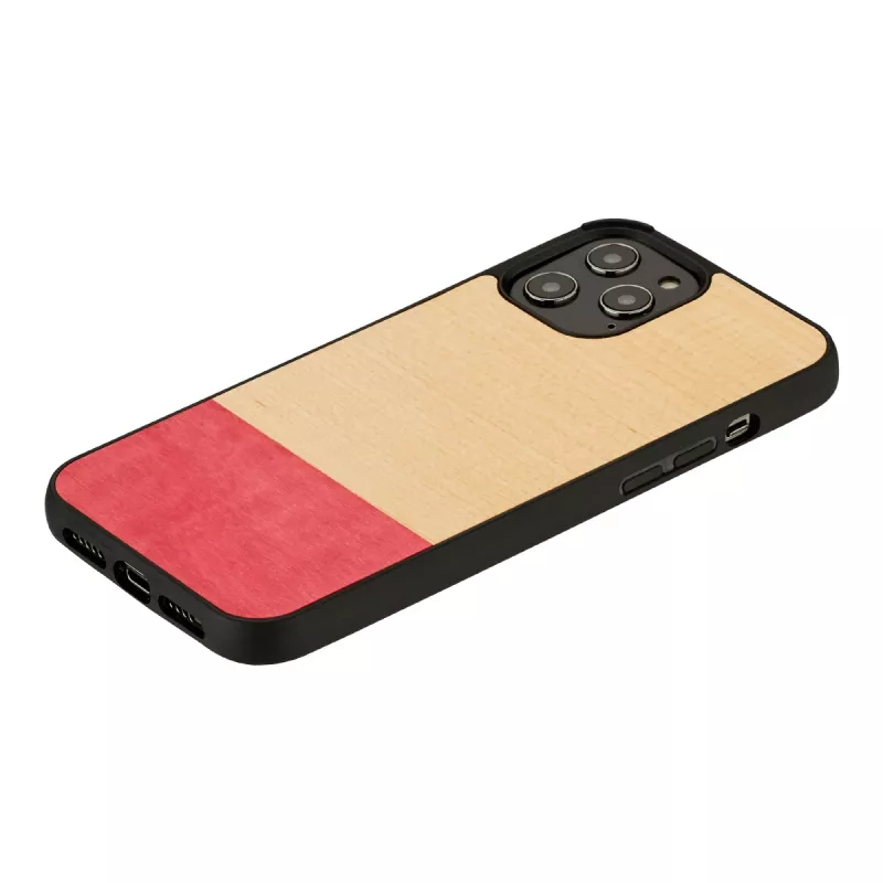 Telefona maciņš man and wood iPhone 12 / 12 Pro — miss match Melns