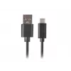 USB A uz USB C kabelis LANBERG CA-USBO-20CU-0018-BK — USB 2.0, 1,8 m, melns