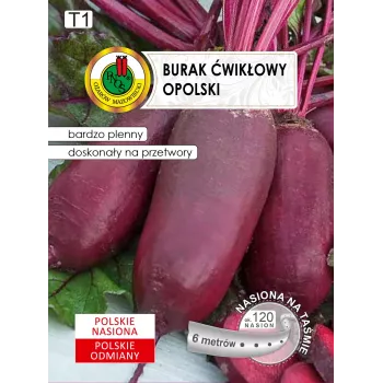 Sēklu lente — Apte bietes (sarkanās) Opolski cilindriskās, 6 m rullis, gatavs sējai