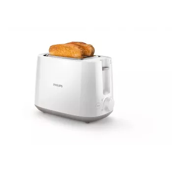 Tosteris Philips Daily Collection HD2581/00 — 2 šķēlēm, 830 W, 8 apbrūnināšanas līmeņi, balts