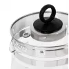 Adler Tējkanna | AD 1299 | Elektriskā | 2200 W | 1,5 L | Stikla | 360° rotējoša pamatne | Melna