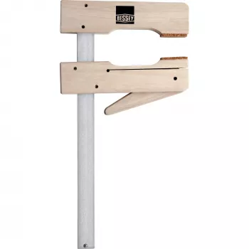 F-veida skava Bessey HKL20 20 cm alumīnija/koka