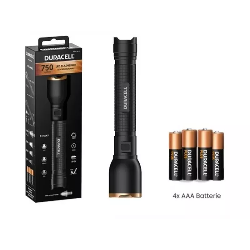 Duracell DF750 lukturītis melns