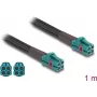 Koaksiālais kabelis DeLOCK 90139 1m Mini FAKRA Z Aqua melns