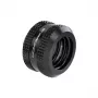 Barrow Hardtube Fitting 16 mm G1/4 inch — taisns melns kompresijas savienotājfurnitūras elements 16 mm cietajām caurulēm