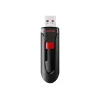 USB zibatmiņa SANDISK Cruzer Glide 32 GB USB Type-A 2.0, bīdāms dizains, paroles aizsardzība, melns/sarkans