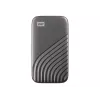 WD My Passport SSD WDBAGF0040BGY - SSD - šifrēts - 4 TB - ārējais (pārnēsājams) - USB 3.2 Gen 2 (USB-C savienotājs) - 256 bitu AES - pelēks